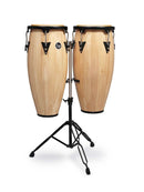 Latin Percussion Aspire Series LPA646-AW 10" & 11" Conga Set w/ Stand - Natural