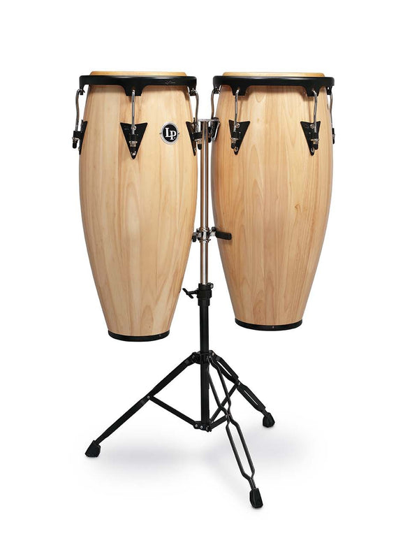 Latin Percussion Aspire Series LPA646-AW 10" & 11" Conga Set w/ Stand - Natural