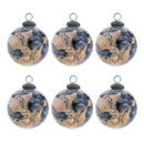 Melrose Marble Painted Glass Ball Ornament (Set of 6)