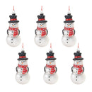 Melrose Frosted Glass Snowman Ornament (Set of 6)