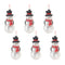Melrose Frosted Glass Snowman Ornament (Set of 6)