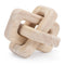 Melrose Oak Wood Square Link Decor (Set of 3)