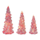 Melrose LED Tree with Rainbow Pearl Ornaments (Set of 3)