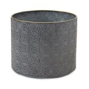 Melrose Ornate Geometric Metal Planter Set of 4 Planter
