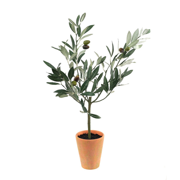 Melrose Potted Olive Tree Topiary 22"H