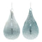 Melrose Seafoam Beaded Glass Teardrop Ornament (Set of 6)