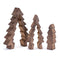 Melrose Wood Pine Tree Nesting Display (Set of 2)