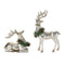Melrose Holiday Deer (Set of 2) 7"H, 13.5"H