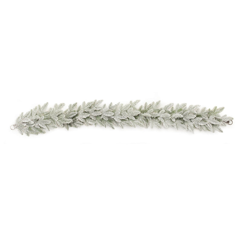 Melrose Flocked Pine Garland 6'L