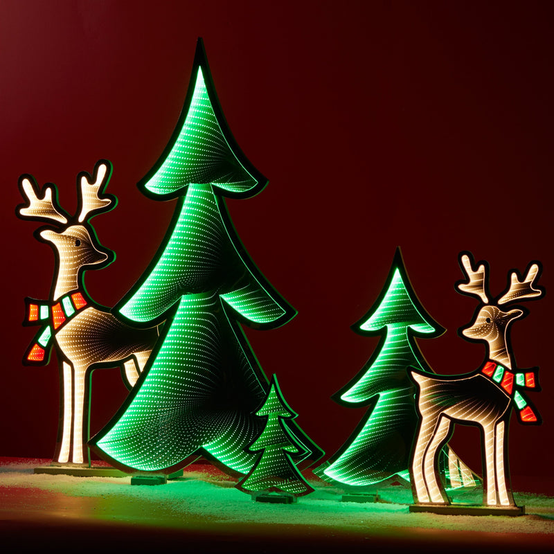 Melrose Green Pine Tree Ekkolight 11.75"H