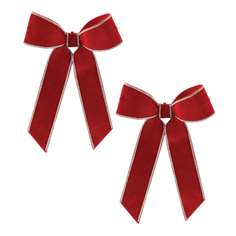 Melrose Jeweled Holiday Bow (Set of 2)