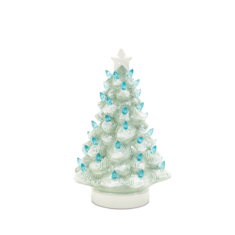 Melrose LED Ceramic Christmas Tree (Set of 2)