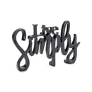 Melrose Cozy and Simply Sentiment Block Cut Out (Set of 2)