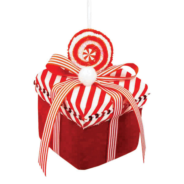 Plush Foam Present Ornament (Set of 12)