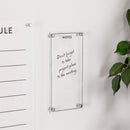 Melrose Acrylic Dry Erase Notes Board 13"H Wall Decor, Nautical, Modern, Acrylic