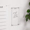 Melrose Acrylic Dry Erase Notes Board 13"H Wall Decor, Nautical, Modern, Acrylic