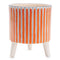 Melrose Footed Stripe Planter Set of 2 Planter, Dolomite
