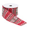 Melrose Nordic Snowflake Pattern Ribbon (Set of 2) 2.5" x 10 Yds.