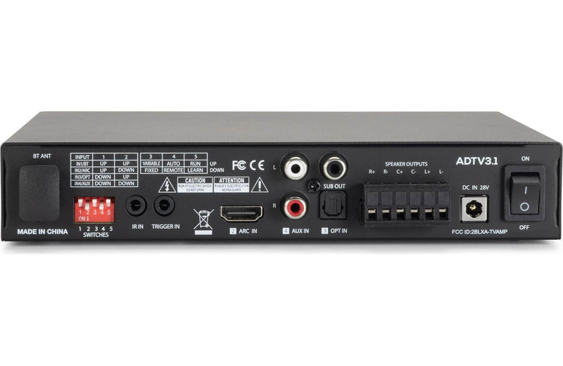 AudioSource 3.1-CH Digital TV Amplifier 75W - Center & Sub – ADTV3.1