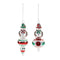 Melrose Snowman Drop Ornament (Set of 12)