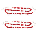 Melrose Wood Beaded String Garland (Set of 2)