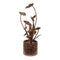 Melrose Cascading Iron Hummingbird and Leaf Fountain 42"H
