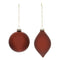 Melrose Red Glass Ball Ornament (Set of 6)