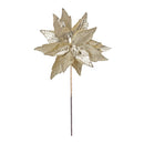 Melrose Glittered Poinsettia Stem (Set of 6)