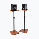 On-Stage SMS7500B Adjustable Rosewood Studio Monitor Stands