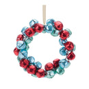 Melrose Metal Sleigh Bell Wreath Ornament (Set of 12)