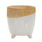 Melrose Dual Tone Ceramic Planter 7.75"H Planter