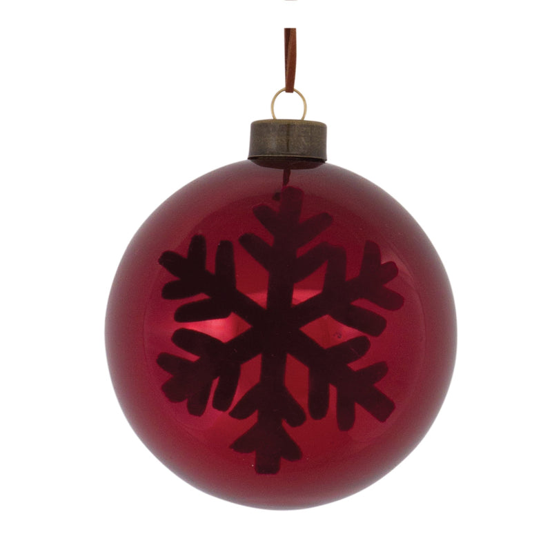 Melrose Snowflake Ball Ornament (Set of 6)