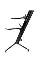Quik Lok Stay Tower 2-Tier Keyboard Stand - Black
