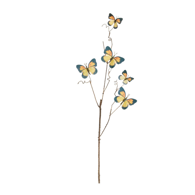 Melrose Butterfly Twig Spray (Set of 4)
