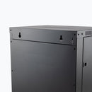 On-Stage RKD1200 Durable 12U Wall-Mount Knock-Down Equipment Rack - Lockable