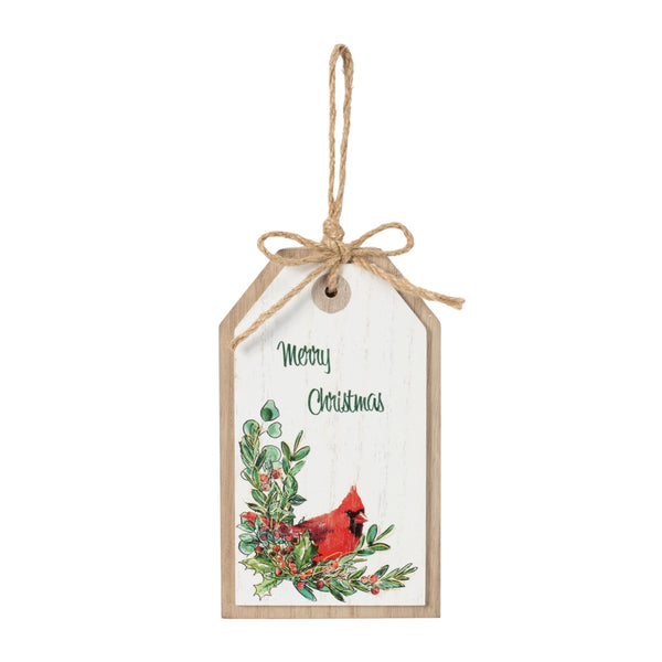 Melrose Merry Christmas Cardinal Tag (Set of 12)