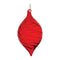 Melrose Red Swirl Glass Ornament (Set of 6)