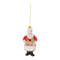 Melrose Glass Baking Santa Ornament (Set of 6)
