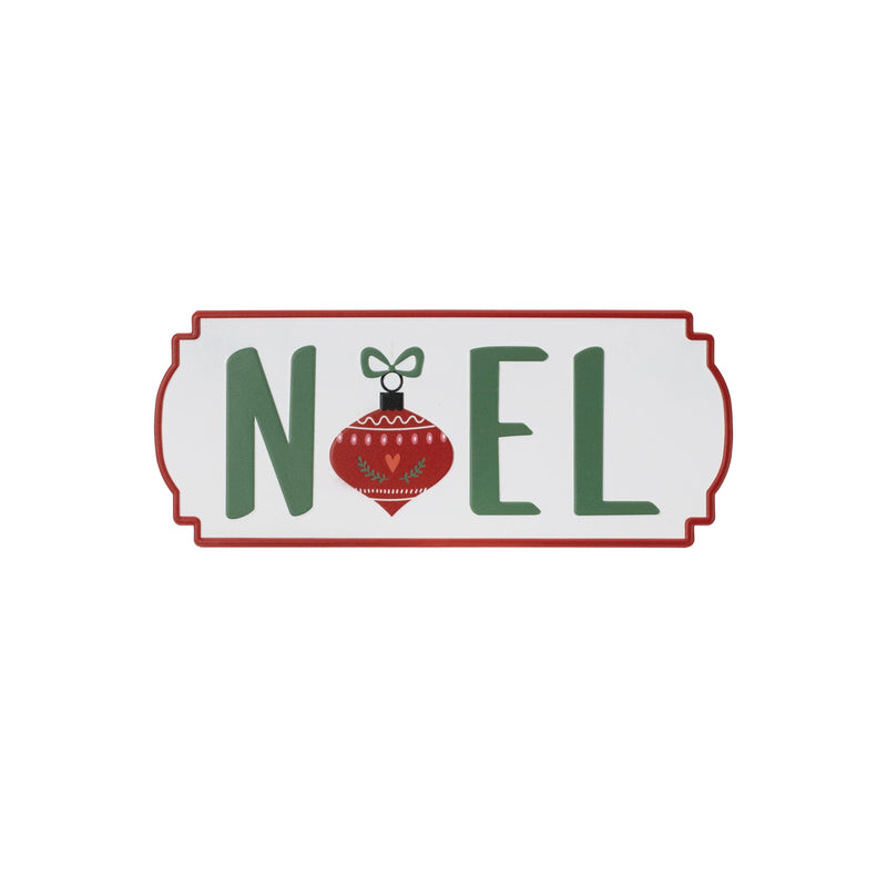 Melrose Metal Holiday Sentiment Plaque (Set of 3)