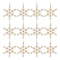 Melrose Beaded Metal Snowflake Ornament (Set of 12)