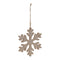 Melrose Traditional Wood Snowflake Ornament (Set of 12)