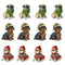 Melrose Winter Dog Figurine with Hat and Scarf Accent (Set of 12)