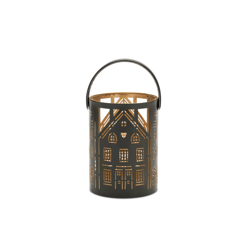 Melrose Punched Metal House Lantern (Set of 3)