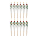 Melrose Snowman Drop Ornament (Set of 12)