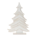 Melrose Carved Wood Pine Tree (Set of 2)