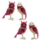Melrose Jeweled Tapestry Owl Shelf Sitter (Set of 4)