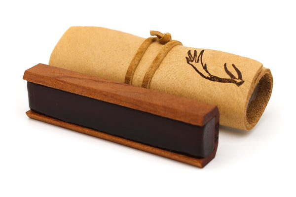 Leatherwood Bespoke Cello Rosin Supple Blend & Leather Wrap