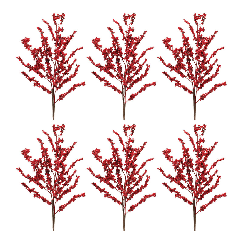 Melrose Clustered Berry Twig Spray (Set of 6)