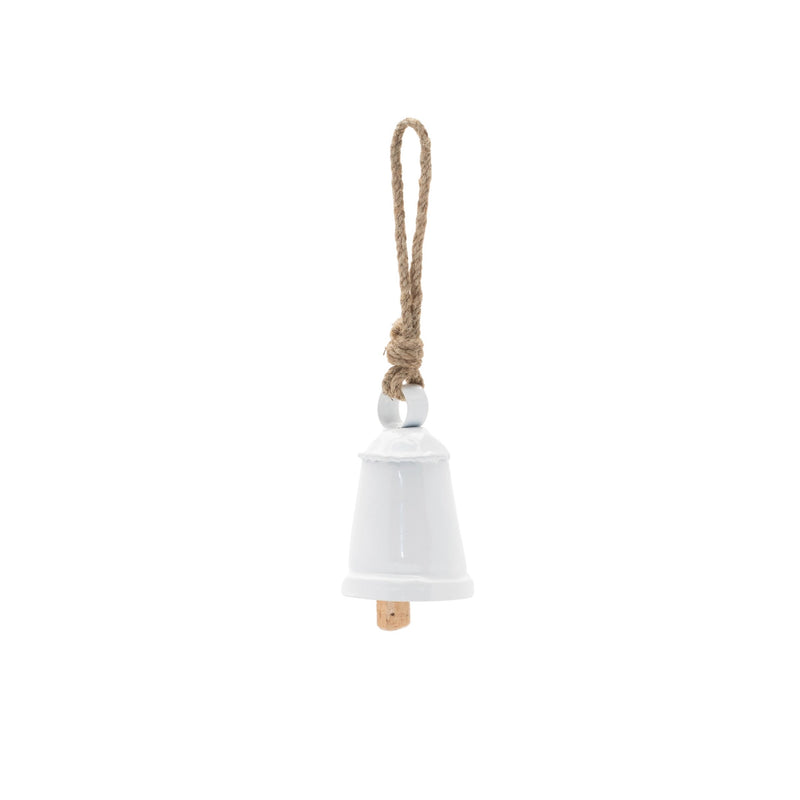 Melrose Rustic Metal Bell Ornament (Set of 8)