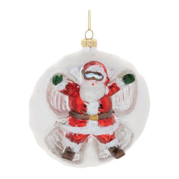 Melrose Santa Snow Angel Ball Ornament (Set of 6)